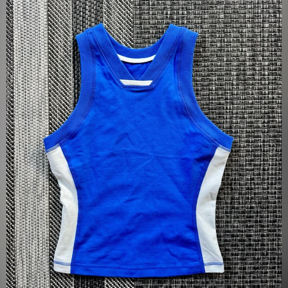 NWOT Free People Movement Powerwalk Tank-Radiant Blue